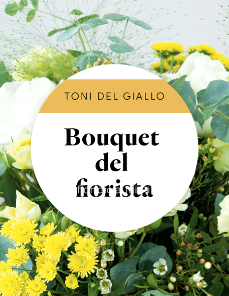 Bouquet del fiorista tonalità del giallo