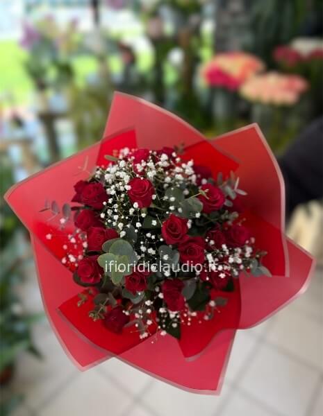 Bouquet Di Roselline Rosse 