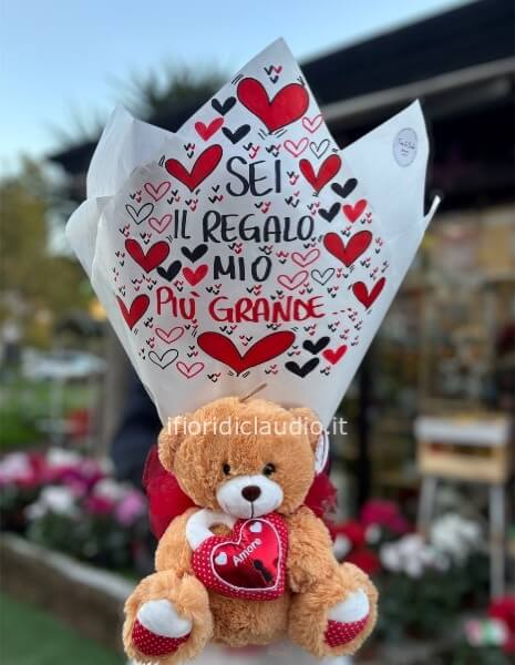 Fascio di rose Con Dedidica
